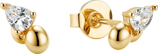 Detailed Stud Earrings Gold