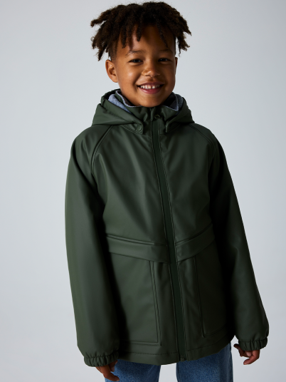 Name It Dry10 Rain Jacket Fleece Fo Grønn 116