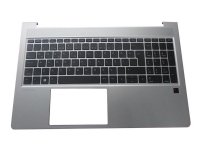 HP - Erstatningstastatur for bærbar PC - med ClickPad - Storbritannia - med toppdeksel