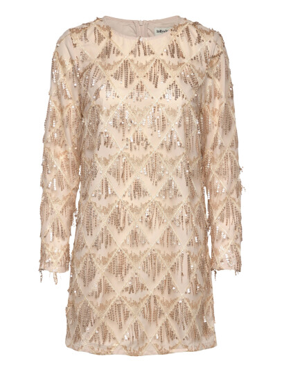 Lollys Laundry Solga Mini Dress Ls - Beige - S Lollys Laundry Solga Mini Dress Ls - Beige - S