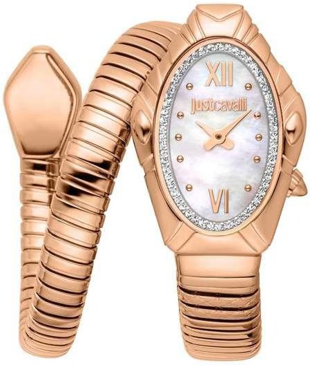 Just Cavalli Dameklokke JC1L357M0045 Lirica Hvit/Rose gulltonet stål Just Cavalli Dameklokke JC1L357M0045 Lirica Hvit/Rose gulltonet stål
