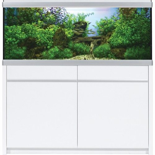 Akvastabil MOVE akvariebord-kabinett - Hvit - 130x50x79cm
