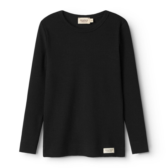MarMar Modal Black Plain Bluse 5 år/110