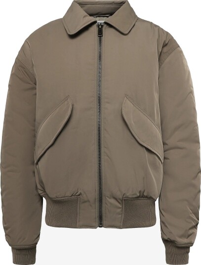 Weekday Padded Twill Bomber Jacket DARK BEIGE M