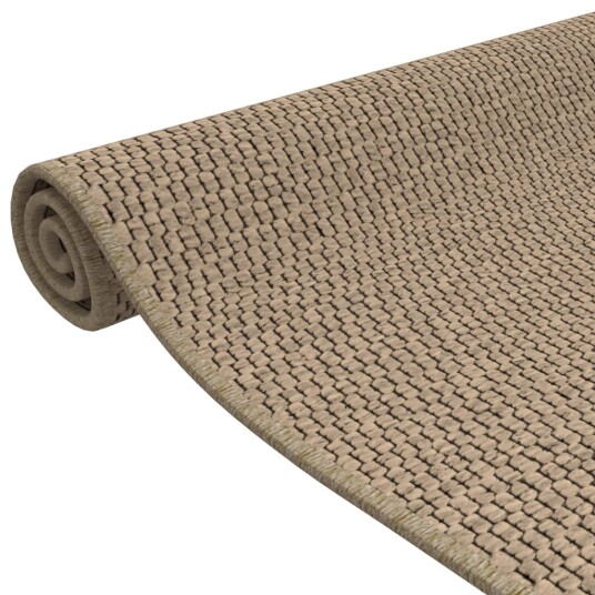 vidaXL Teppeløper sisal-utseende sand 80x150 cm