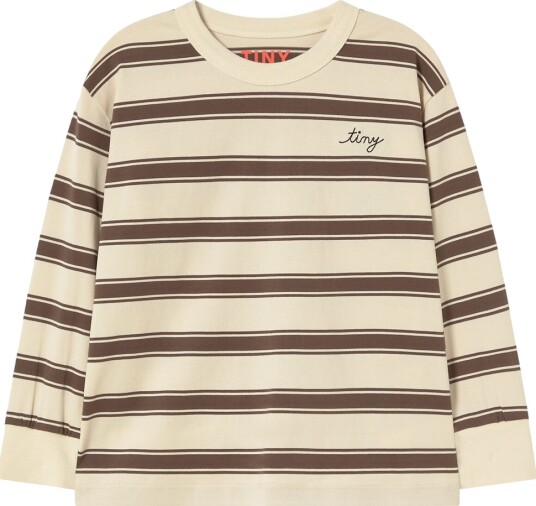 Tiny Cottons Genser Retro Striper Kakao Tiny Cottons 6 år (116) Genser Beige Brun