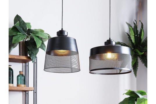 Taklampe Cardener 41 cm Svart