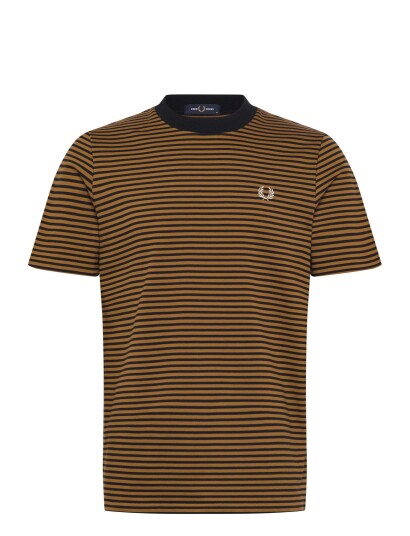 Fred Perry Fine Stripe Heavy Weight Tee Multi/patterned L Fred Perry Fine Stripe Heavy Weight Tee Multi/patterned L