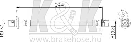 K&K FT1419 Bremseslange