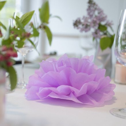 Silkepapirpompong av Rito Krea DIY Guide Pompom 5 stk Silkepapirpompong av Rito Krea DIY Guide Pompom 5 stk