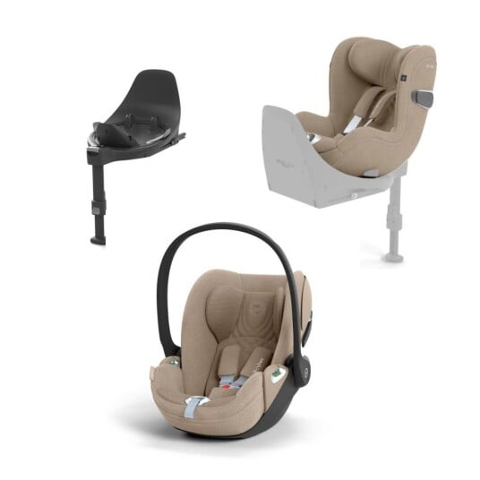 Bilstolpakke Cybex Cloud T + Sirona T i Size Plus Cozy Beige Inkl. Base T