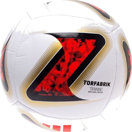 adidas Fotball Bundesliga Torfabrik Training Hvit/Svart/Solrød Str. 5