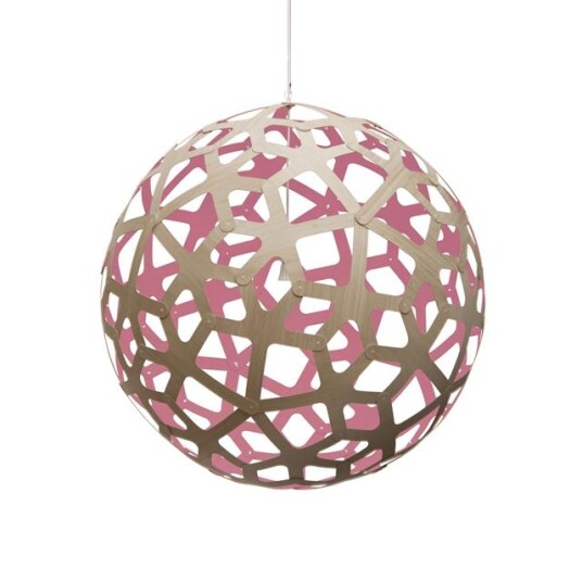 David Trubridge Korall Taklampe Ø120 Rosa David Trubridge Korall Taklampe Ø120 Rosa