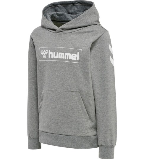 Hummel Hettegenser   hmlBox   Grå Melert   Hummel   8 år (128)   Hettegenser