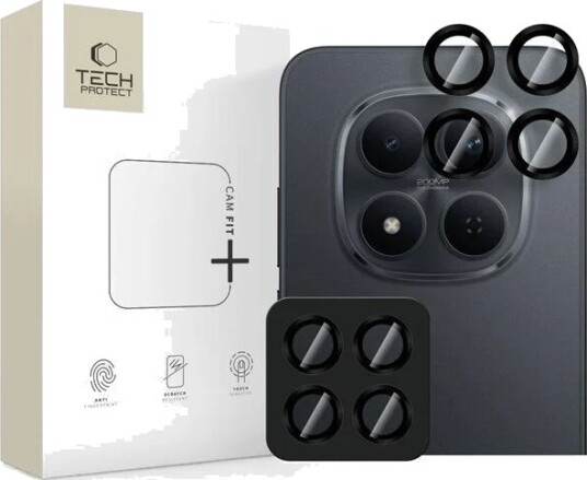 Tech-Protect Camring Fit+ Kameradeksel til Xiaomi Redmi Note 15 Pro 5G / 15 Pro+ - Svart