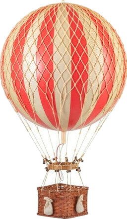 Jules Verne luftballong rød