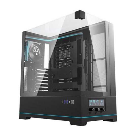 Darkflash DY450 PRO computer case + fan black Kabinett Miditower Svart DY450 PRO Black
