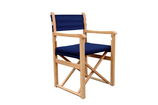 Stockamöllan Haväng direktørstol Blå Teak Blå Stockamöllan Haväng direktørstol Blå Teak Blå