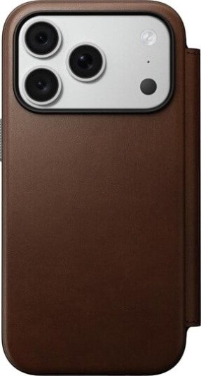 Nomad Modern Leather Folio - brown - iPhone 18 Pro/17 Pro