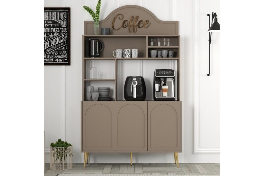 Bar Kaffeskap Hazim Tre Atlas / Gull Atlas / Gull