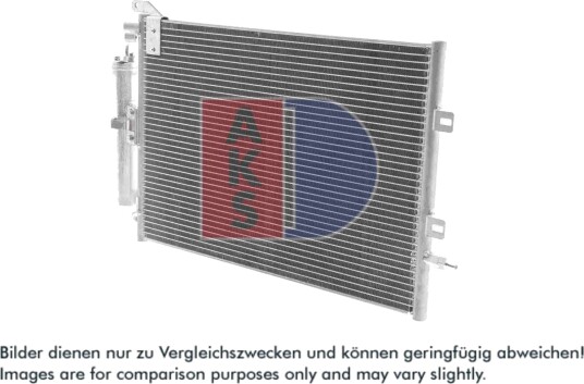 Kondensator, klimaanlegg AKS DASIS 182035N Kondensator, klimaanlegg AKS DASIS 182035N