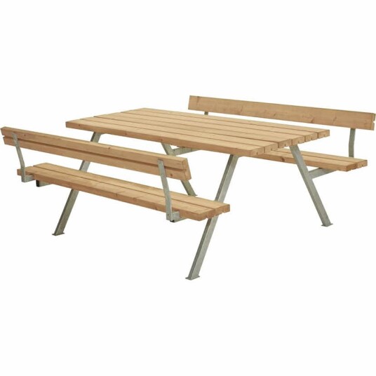 Piknikbord PLUS Alpha med Ryggstøtte Brun Piknikbord PLUS Alpha med Ryggstøtte Brun