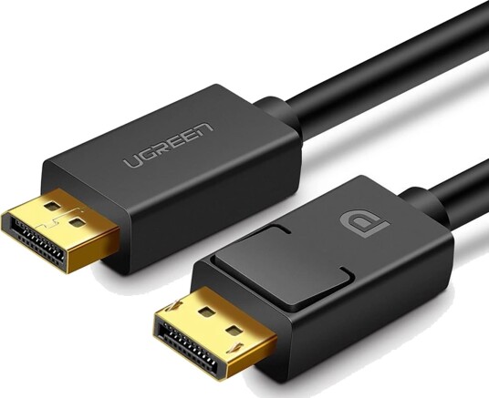 Ugreen 3M DisplayPort 1.2 4K Kabel Hankjønn Svart Ugreen 3M DisplayPort 1.2 4K Kabel Hankjønn Svart