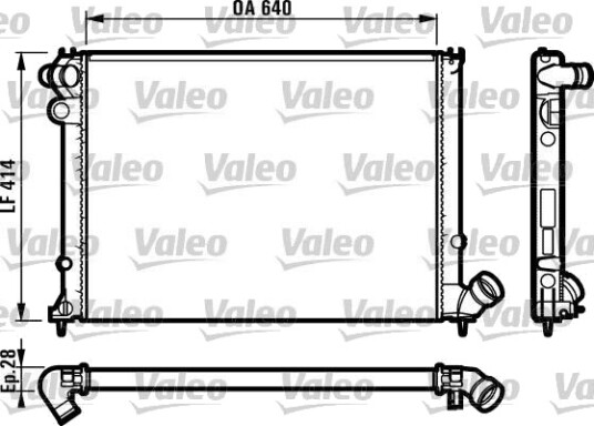 VALEO 731381 Radiator motorkjøling