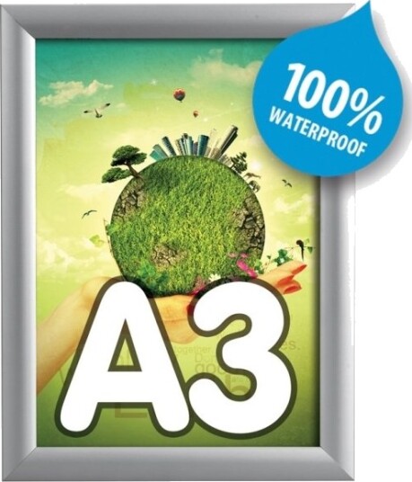 Snap Frame Twinco Twin Light 360X30x490mm Vandtæt Aluminium/Grå