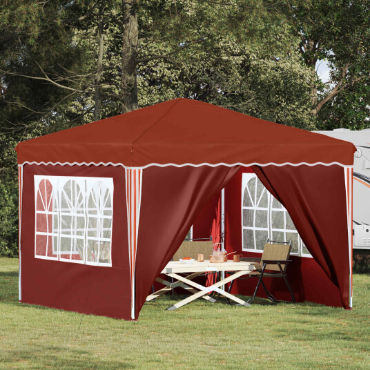  Pop up Festtelt Terrakotta 288 x 288 x 245 cm Oxford Stoff