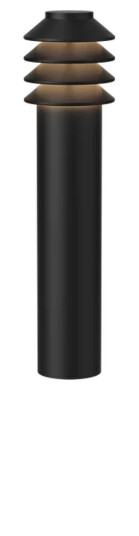 Louis Poulsen Bysted Garden fotplate u/adapter lang - Svart / 3000 Kelvin