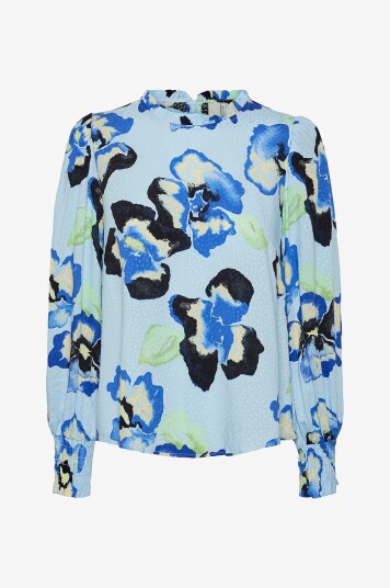 YAS Y.A.S Bluse yasWaco LS Top S Blå