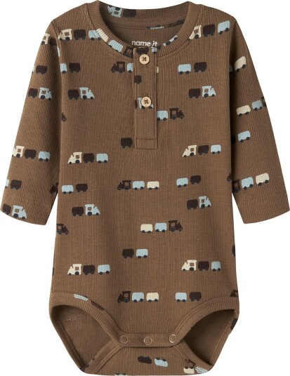 Name It Body I/e Rib NbmRotrain Sepia Name It 50 Langermet Body Brun
