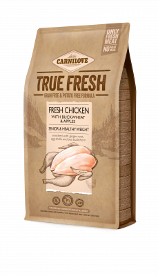 Carnilove Hundemat True Fresh Kylling Senior 11,4 kg - Kornfritt Fôr for Optimal Helse