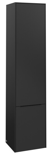 VILLEROY & BOCH SUBWAY 3.0 HØYSKAP 40X171 VENSTRE 2 DØRER VOLCANO BLACK HÅNDTAK I MØBELETS FARGE