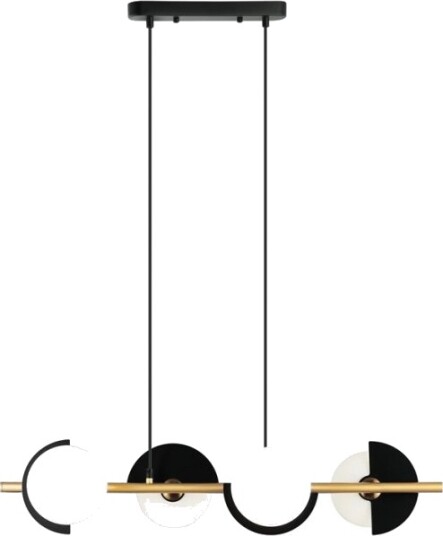 Hengelampe Zumaline Lamp Pendant Darcy G9 4X25w Black/Gold