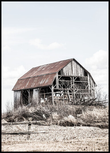 Old Wooden Farm House Plakat Plakat / 21x30cm