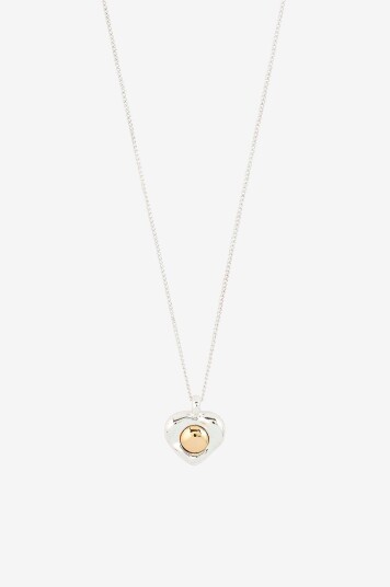 Pilgrim   Halskjede Nova Heart Necklace Silver plated   Sølv