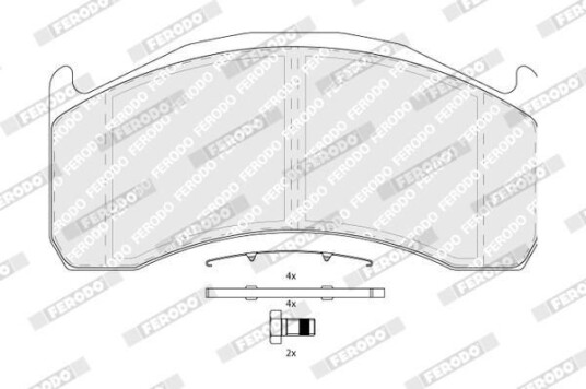 Bremseklosser FERODO FCV1387B