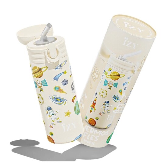 Drikkeflaske IZY Kids Yellow Space 350 ml