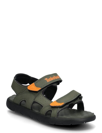 Timberland Perkins Row Backstrap Sandal Leaf Green   Orange   32