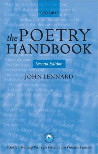 The Poetry Handbook Av John (Professor-Elect Of British And American Literature Uwi-Mona Jamaica) Lennard