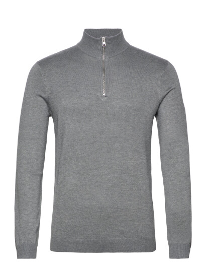 ONLY & SONS Onswyler Life Reg 14 Half Zip Knit Noos - Grey - XL