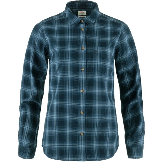 Fjellreven Women's Övik Flannel Shirt Dark Navy-indigo Blue XS Fjellreven Women's Övik Flannel Shirt Dark Navy-indigo Blue XS