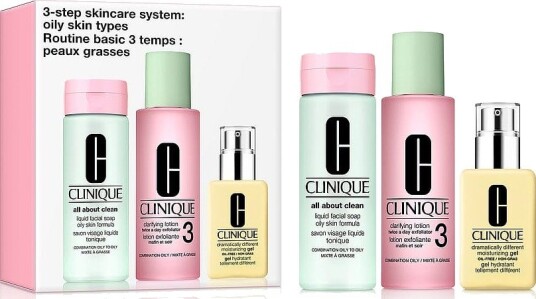 3-Step Skincare System Gift Set: Oily Skin Types 200ml + 200ml + 125ml