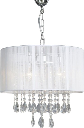 Hertug Takpendel  Diameter 40 Cm  Hvit/Krom