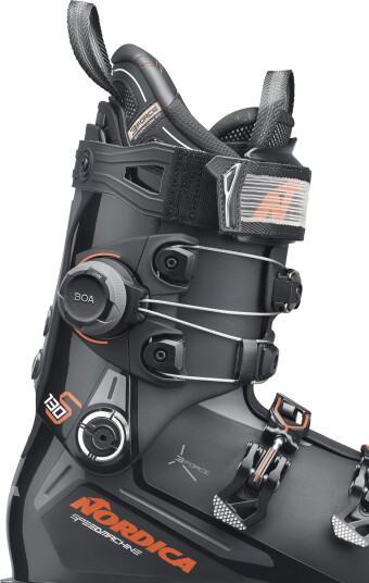 Nordica Speedmachine 3 130 S BOA Cuff alpinstøvler herre Black / Anthracite / Red 050Q60007T1 29,5 (2025)