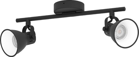 EGLO Spotlight Seras 2 2 Light Svart Spotlys