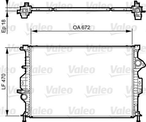 Radiator VALEO 735373
