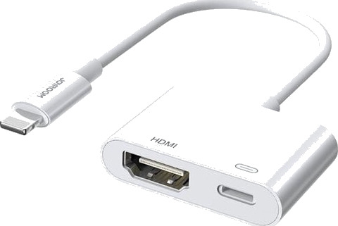 Joyroom Lightning til HDMI + Lightning Adapter - FullHD 1080p Hvit